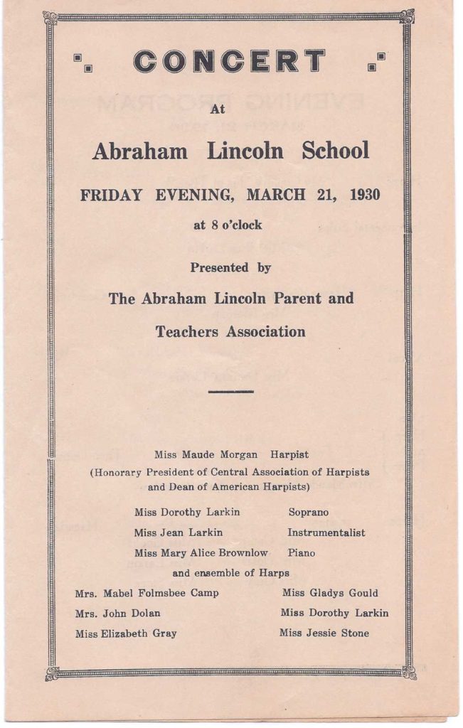 Abraham Lincoln School Concert 1930_IMAGE - pg 01