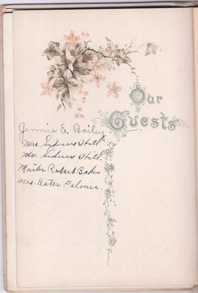 Frank and Blanche Larkin Wedding Book page 3